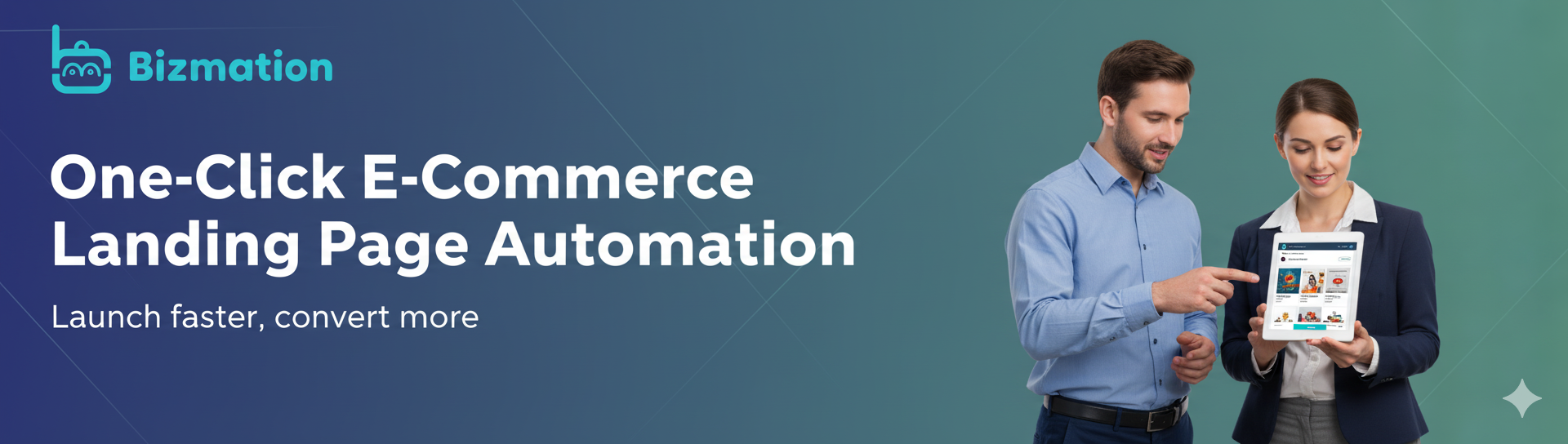 One-Click E-Commerce Landing Page Automation